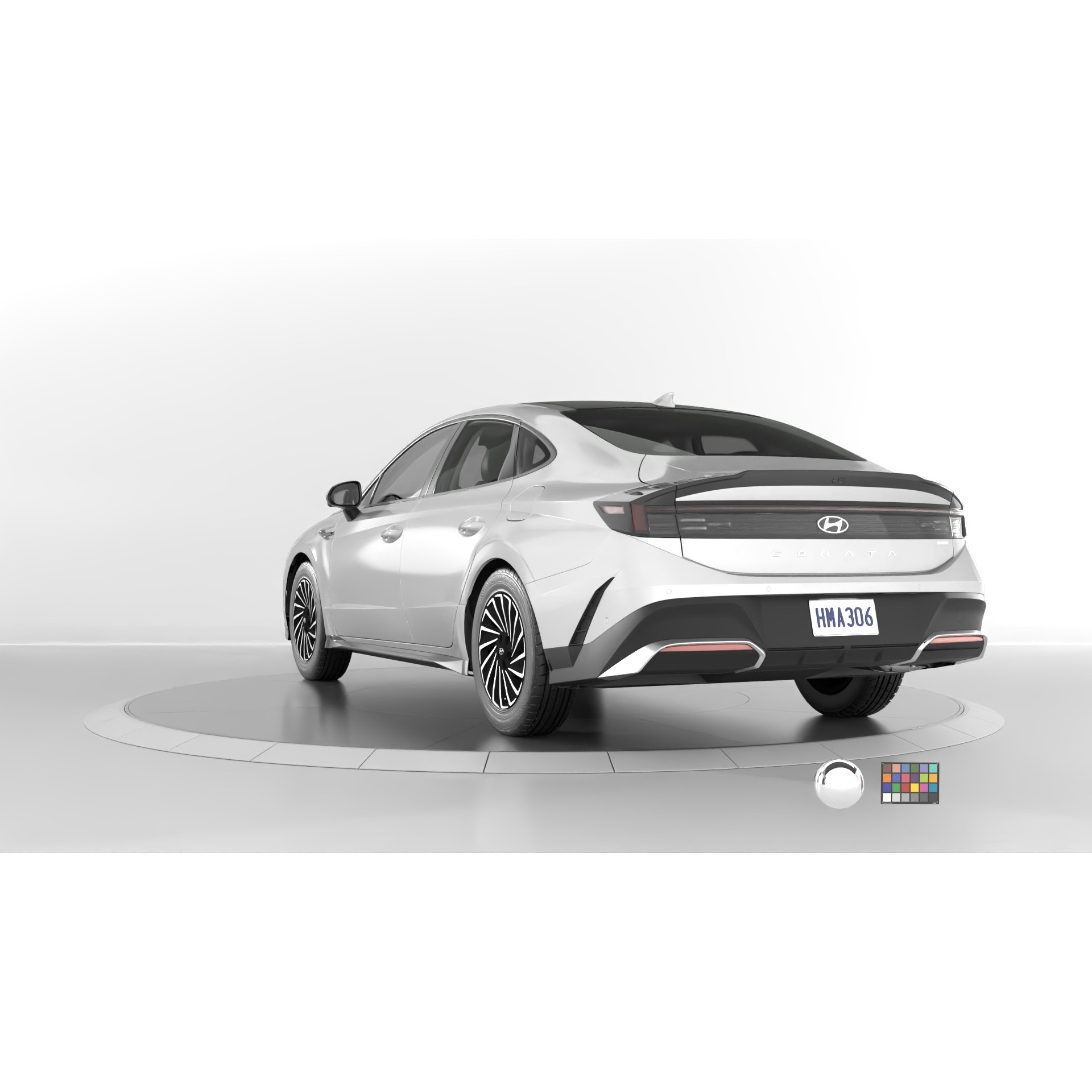 Hyundai Sonata 2024 - Game-Ready 3D Model - View 14