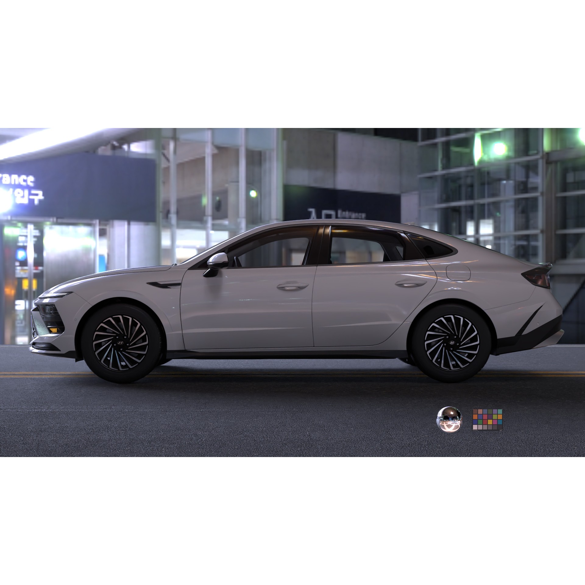 Hyundai Sonata 2024 - Game-Ready 3D Model - View 16