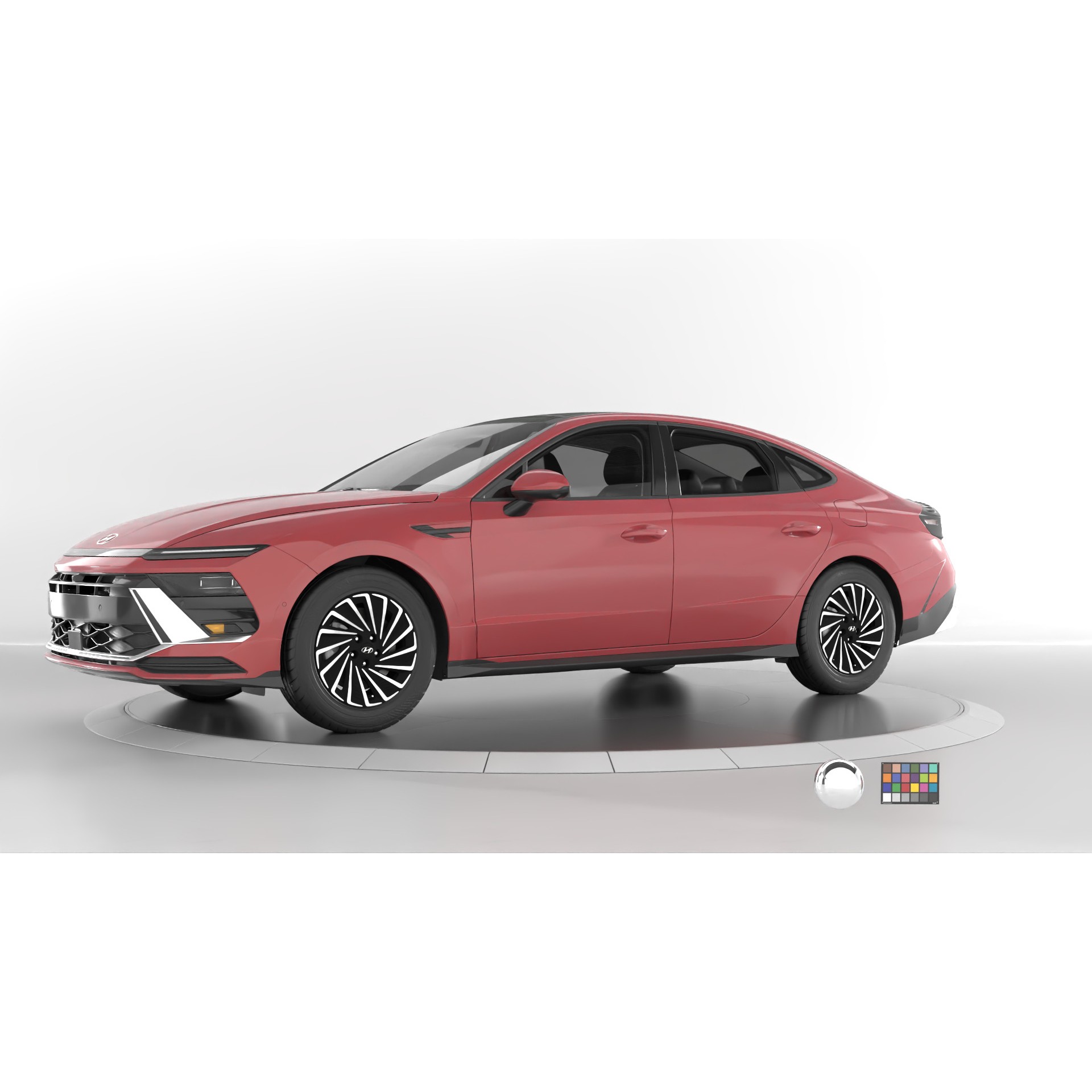 Hyundai Sonata 2024 - Game-Ready 3D Model - View 24