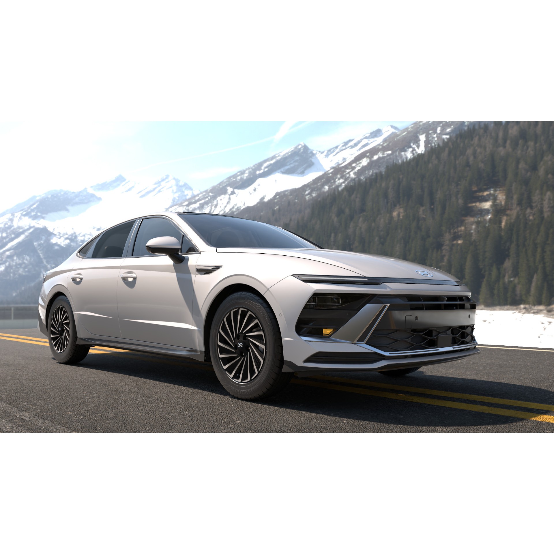 Hyundai Sonata 2024 - Game-Ready 3D Model - View 3