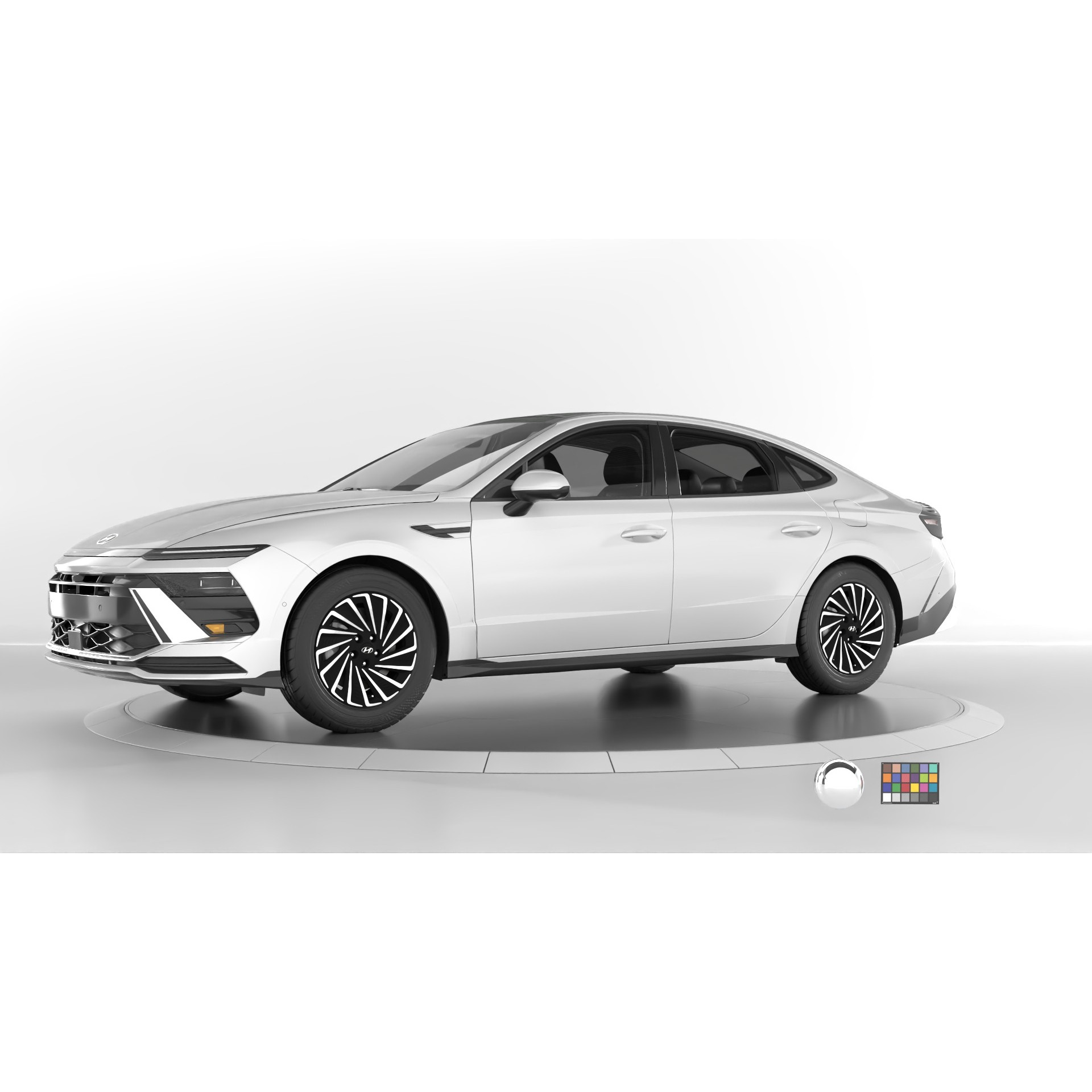 Hyundai Sonata 2024 - Game-Ready 3D Model - View 4