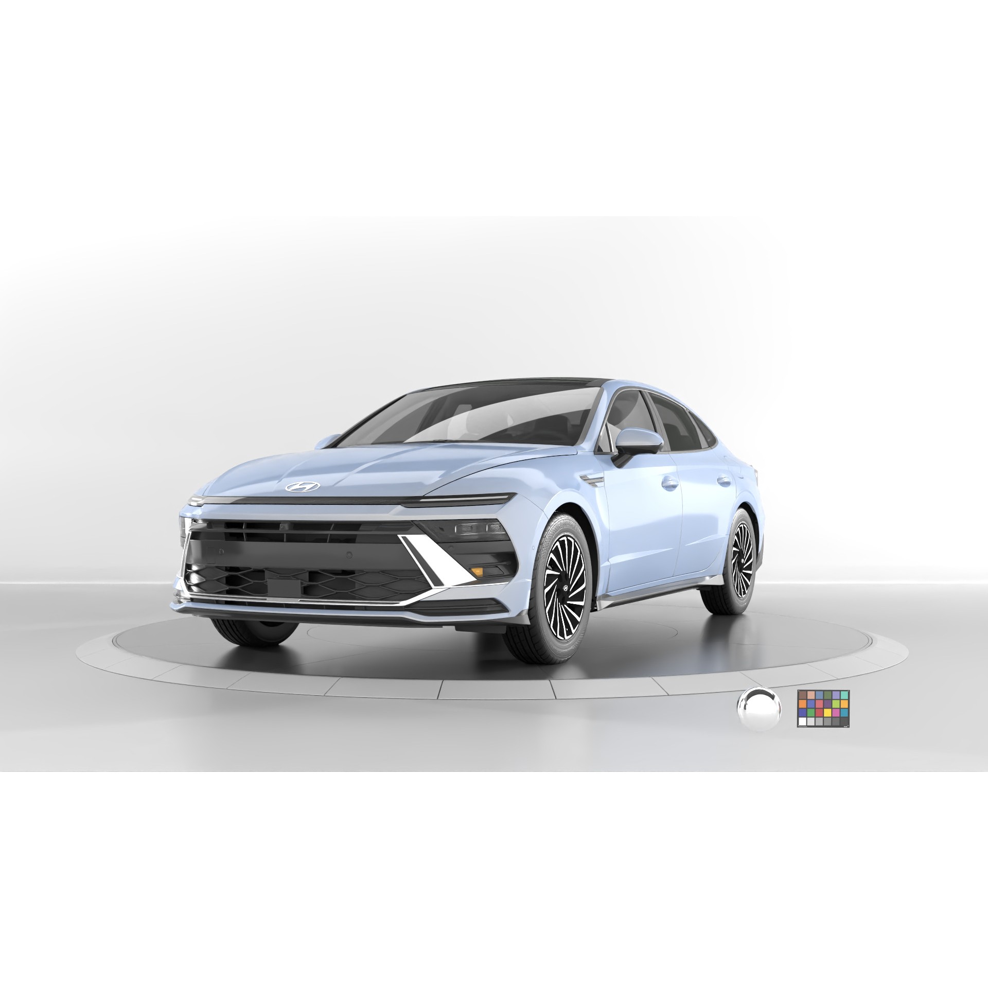 Hyundai Sonata 2024 - Game-Ready 3D Model - View 8