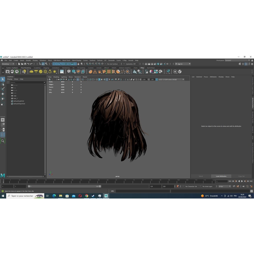 Female Short Hair 3D Model – Low Poly Customizable Game Asset, FBX - View 16