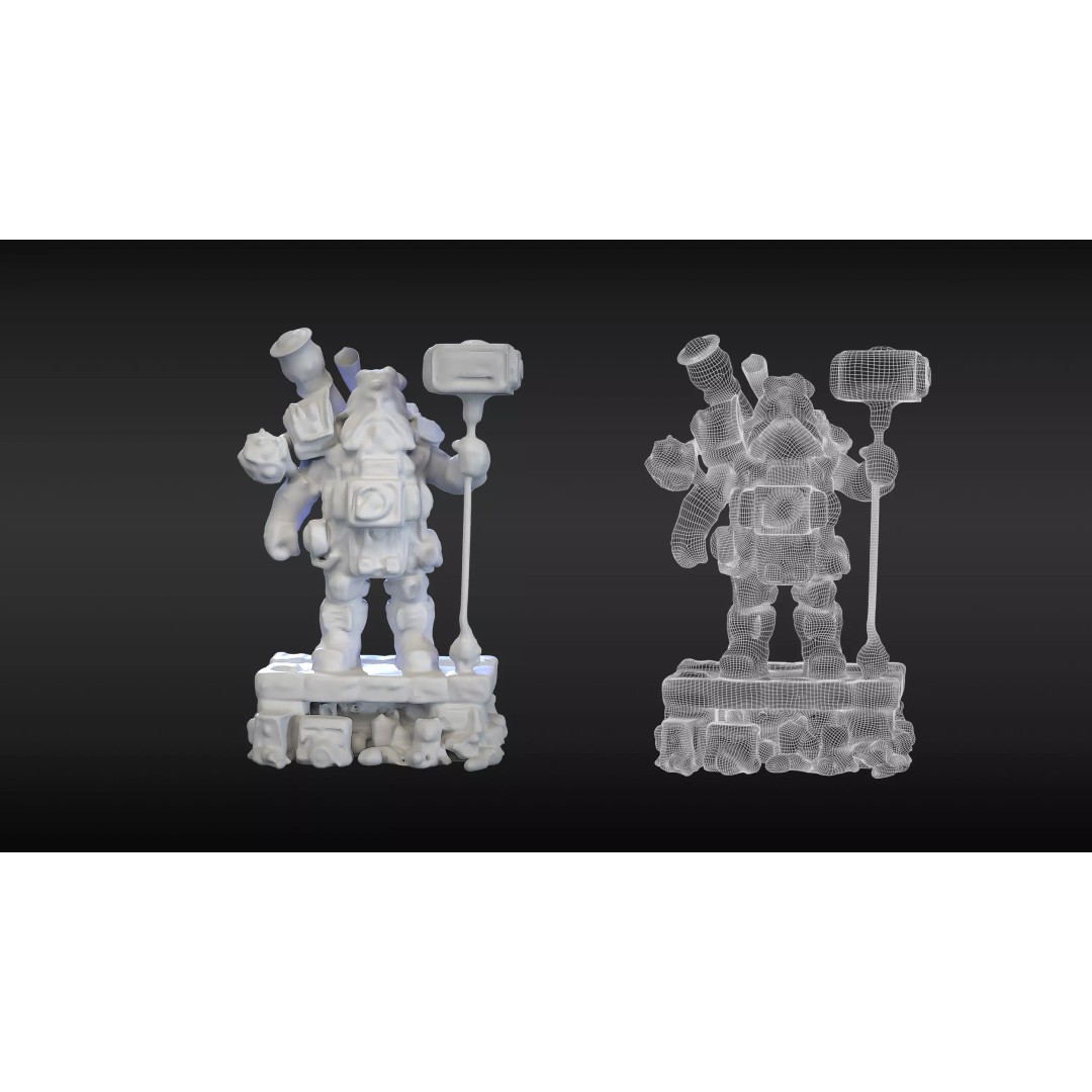 Dwarf 3D Model – High Poly & Low Poly Game Ready Character, FBX - View 4