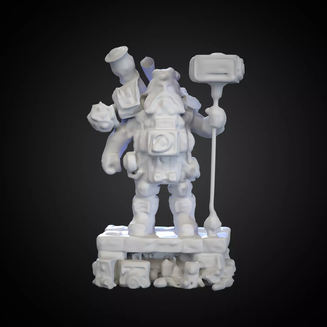 Dwarf 3D Model – High Poly & Low Poly Game Ready Character, FBX - View 5