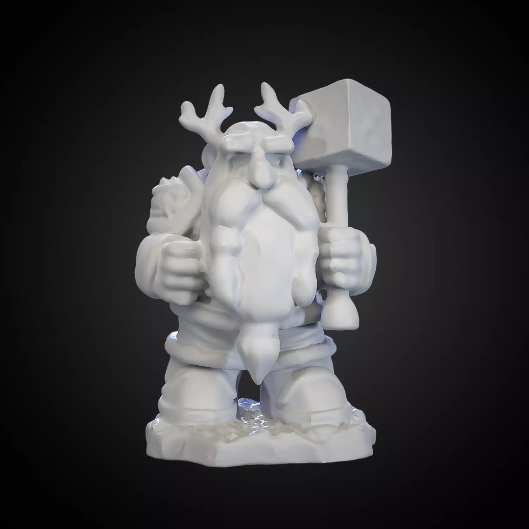 Dwarf 3D Model – Detailed Character for Game and 3D Printing, FBX - View 5