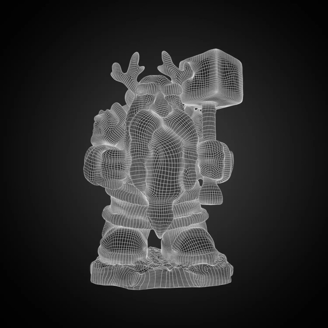 Dwarf 3D Model – Detailed Character for Game and 3D Printing, FBX - View 6