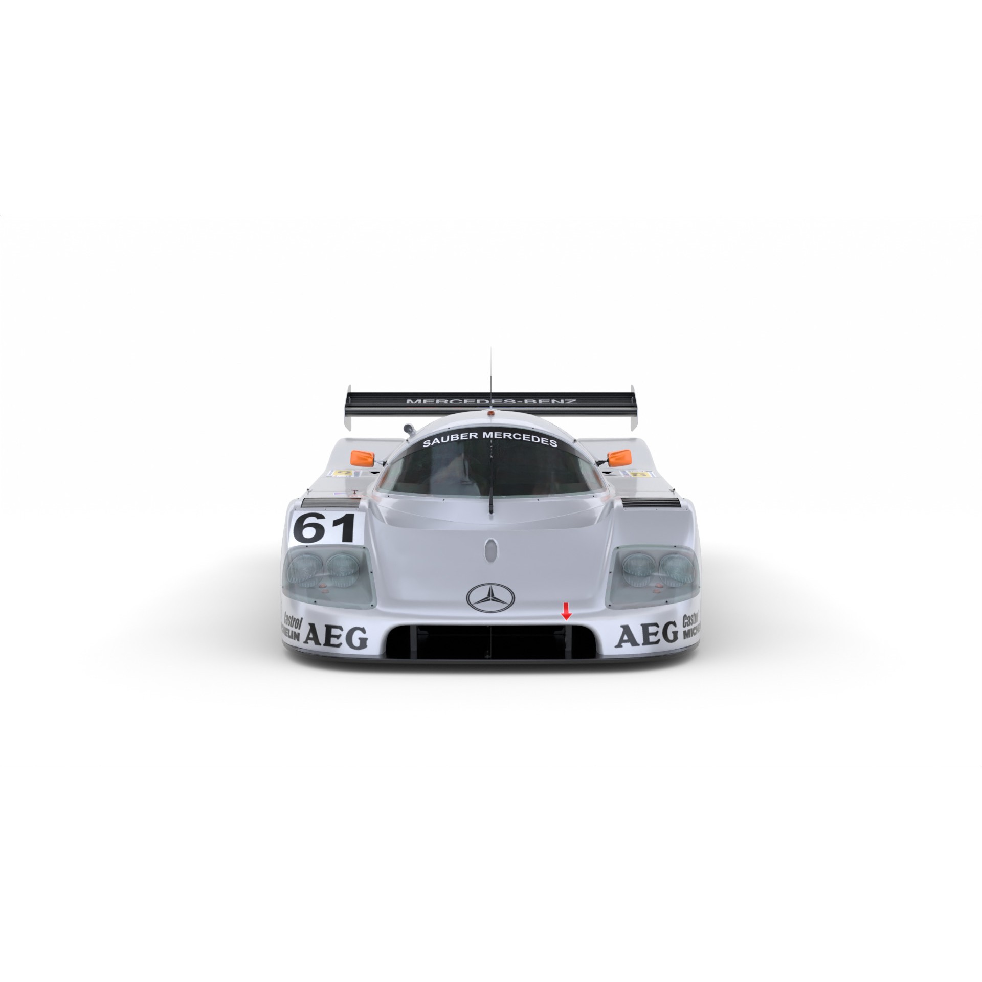 Mercedes C9 1989 Le Mans Winner - Game-Ready 3D Model - View 6
