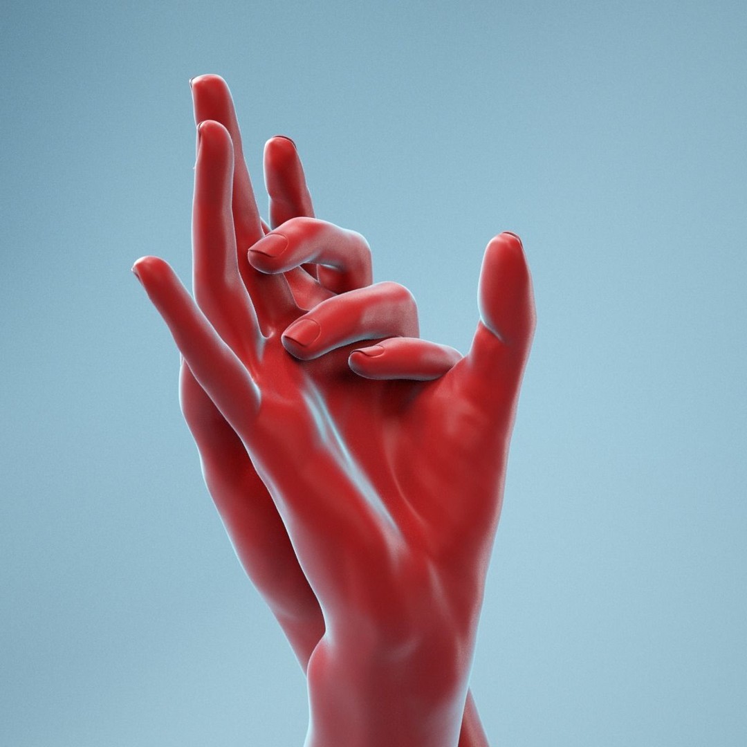 Washing Realistic Hands 3D Model – High Poly, PBR Textures, FBX