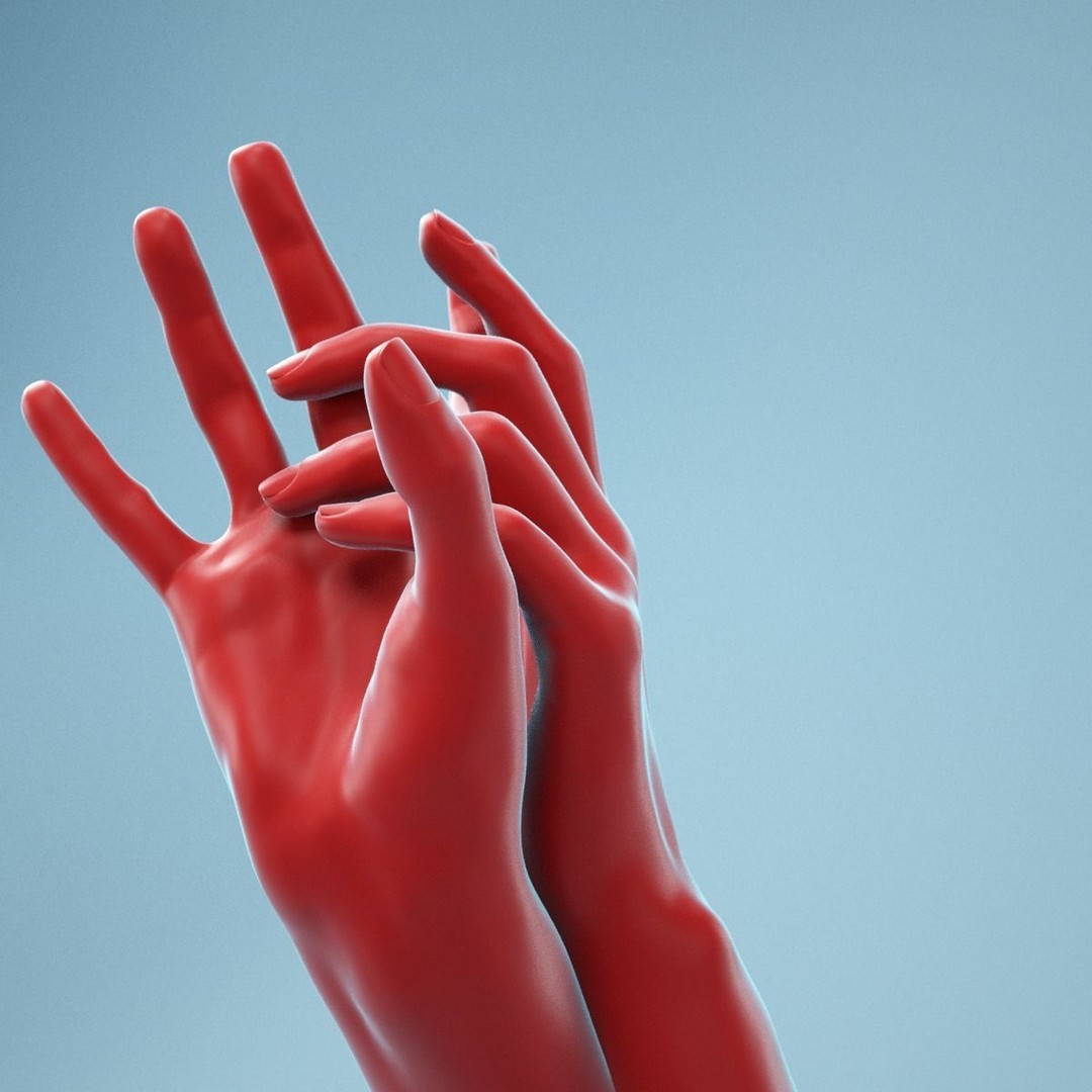 Washing Realistic Hands 3D Model – High Poly, PBR Textures, FBX - View 11