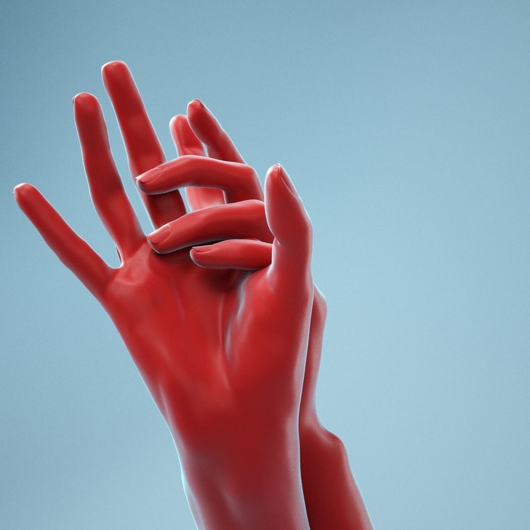 Washing Realistic Hands 3D Model – High Poly, PBR Textures, FBX - View 12