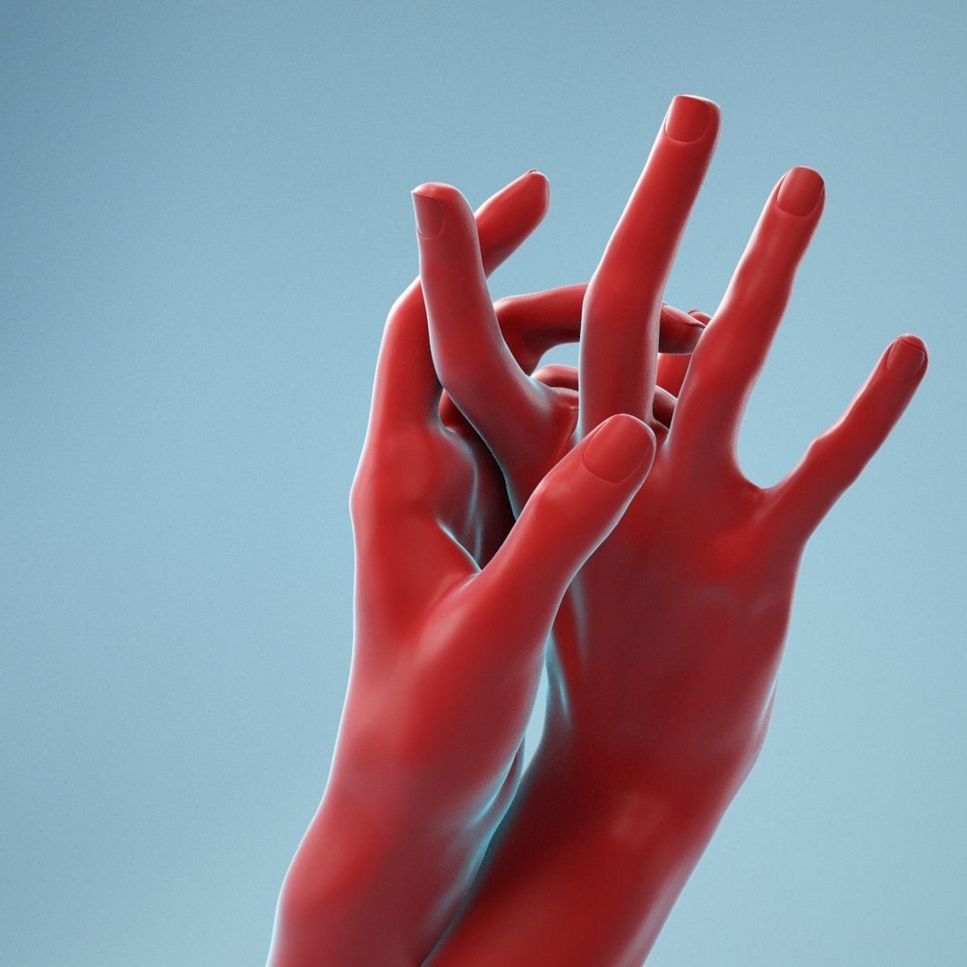Washing Realistic Hands 3D Model – High Poly, PBR Textures, FBX - View 4