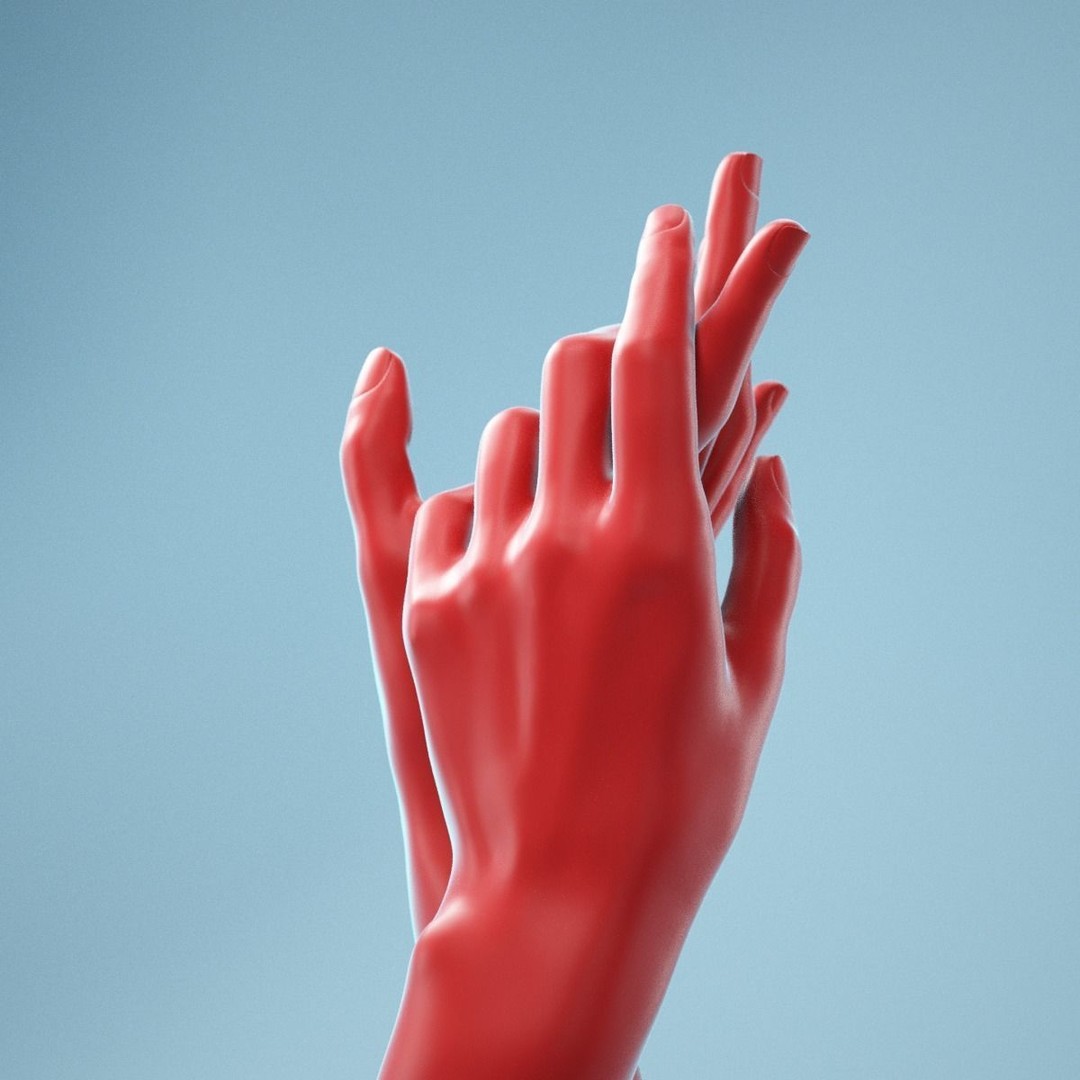 Washing Realistic Hands 3D Model – High Poly, PBR Textures, FBX - View 7