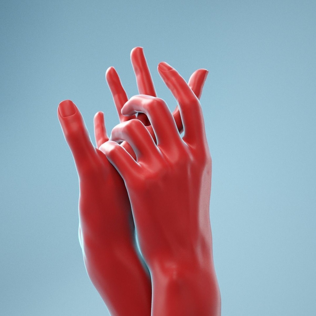Washing Realistic Hands 3D Model – High Poly, PBR Textures, FBX - View 9