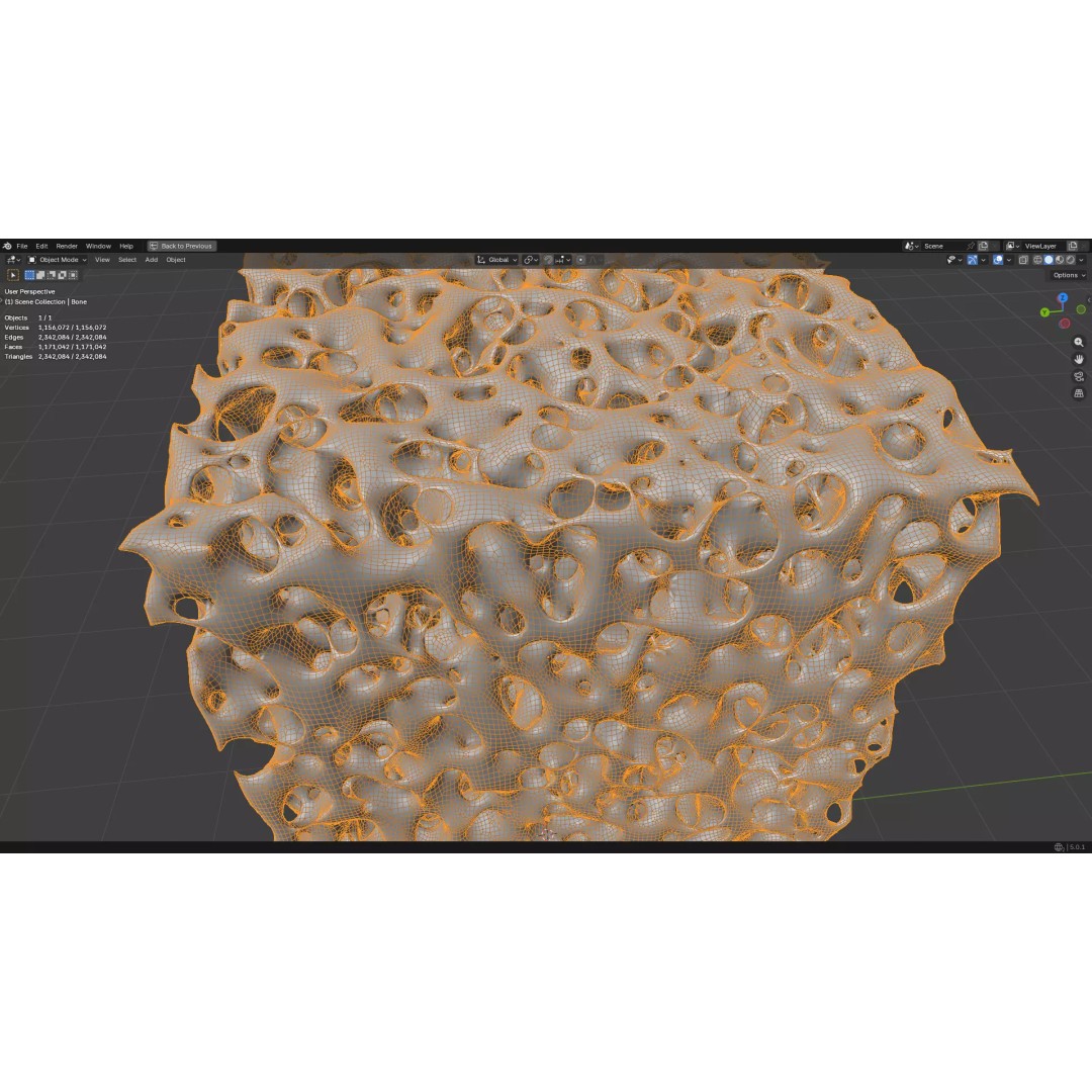 Bone Structure 3D Model – PBR Medical Asset, FBX, OBJ, Blender - View 23