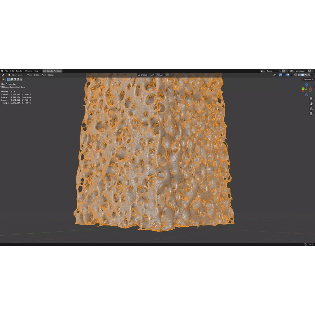 Bone Structure 3D Model – PBR Medical Asset, FBX, OBJ, Blender - View 26