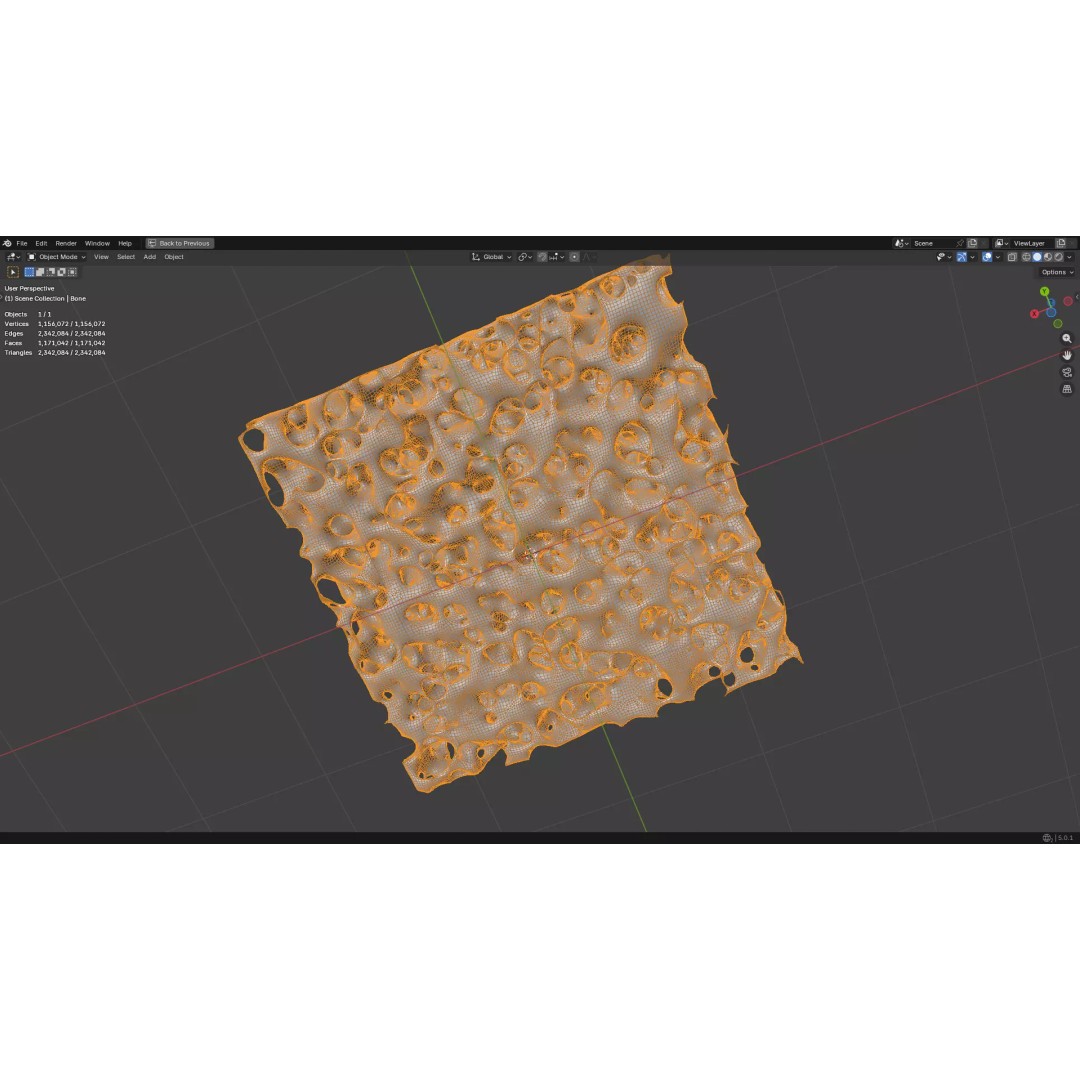 Bone Structure 3D Model – PBR Medical Asset, FBX, OBJ, Blender - View 27