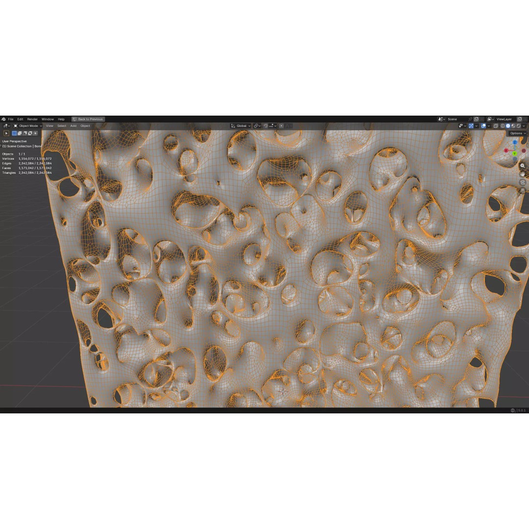 Bone Structure 3D Model – PBR Medical Asset, FBX, OBJ, Blender - View 29