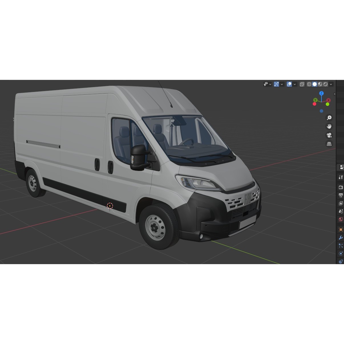 2024 FIAT DUCATO L3H2 - Detailed Interior 3D Model