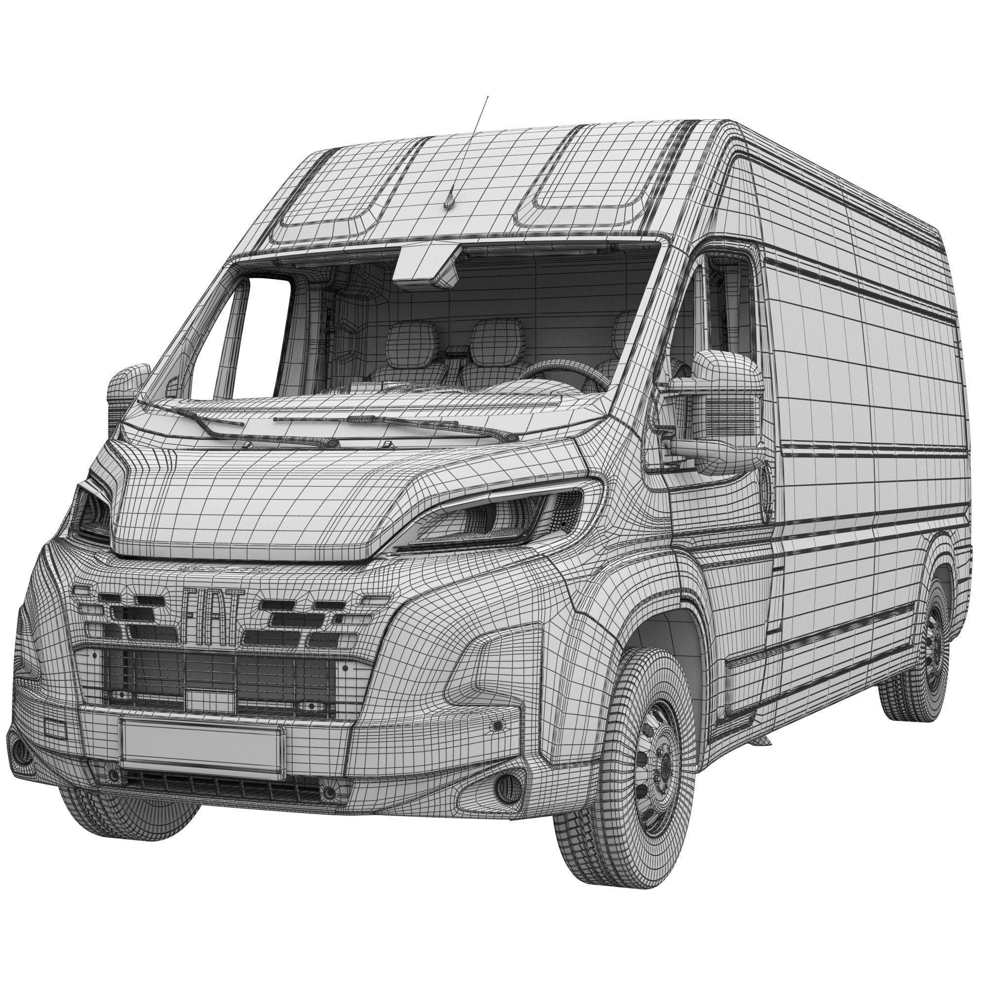 2024 FIAT DUCATO L3H2 - Detailed Interior 3D Model - View 17