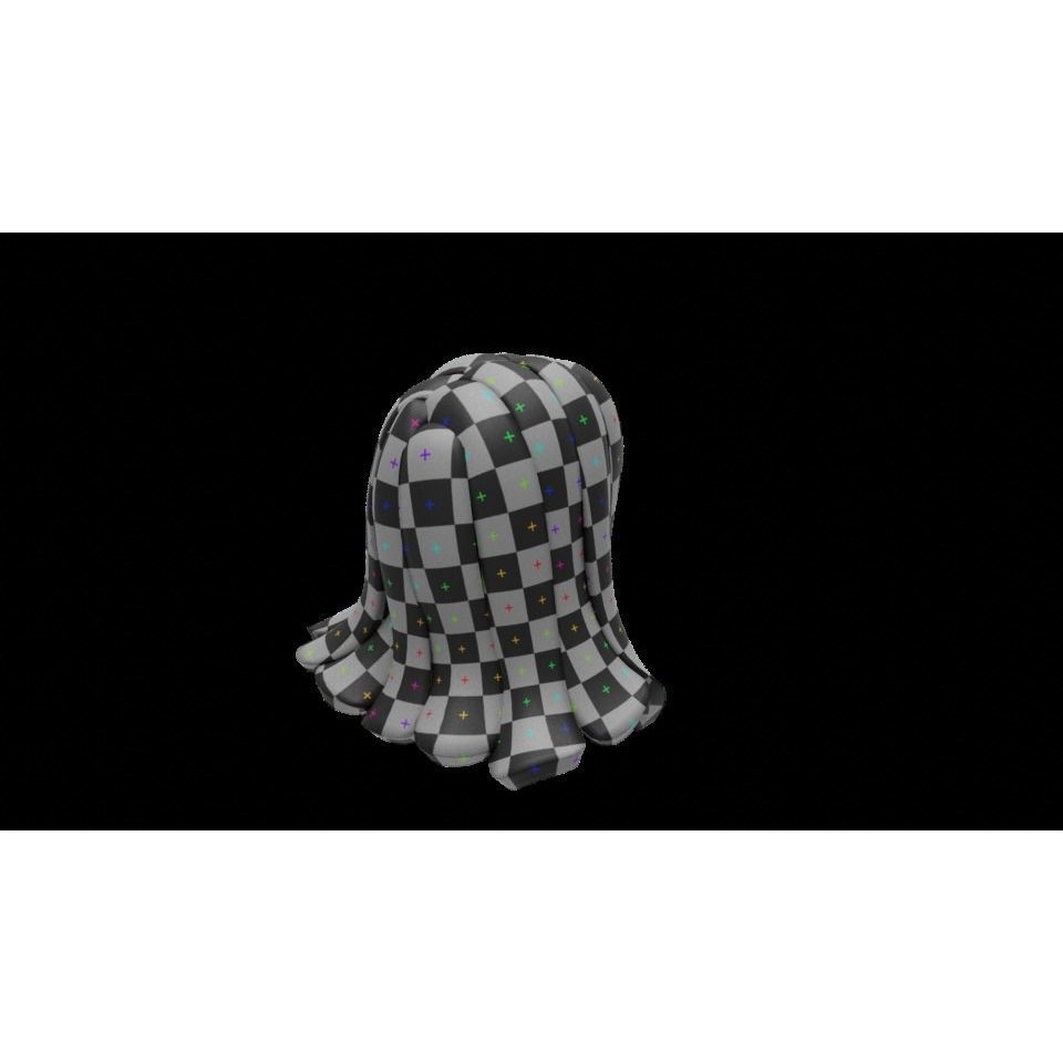 Stylized Haircuts 3D Model – Low Poly Collection for Blender and 3D Printing - View 24