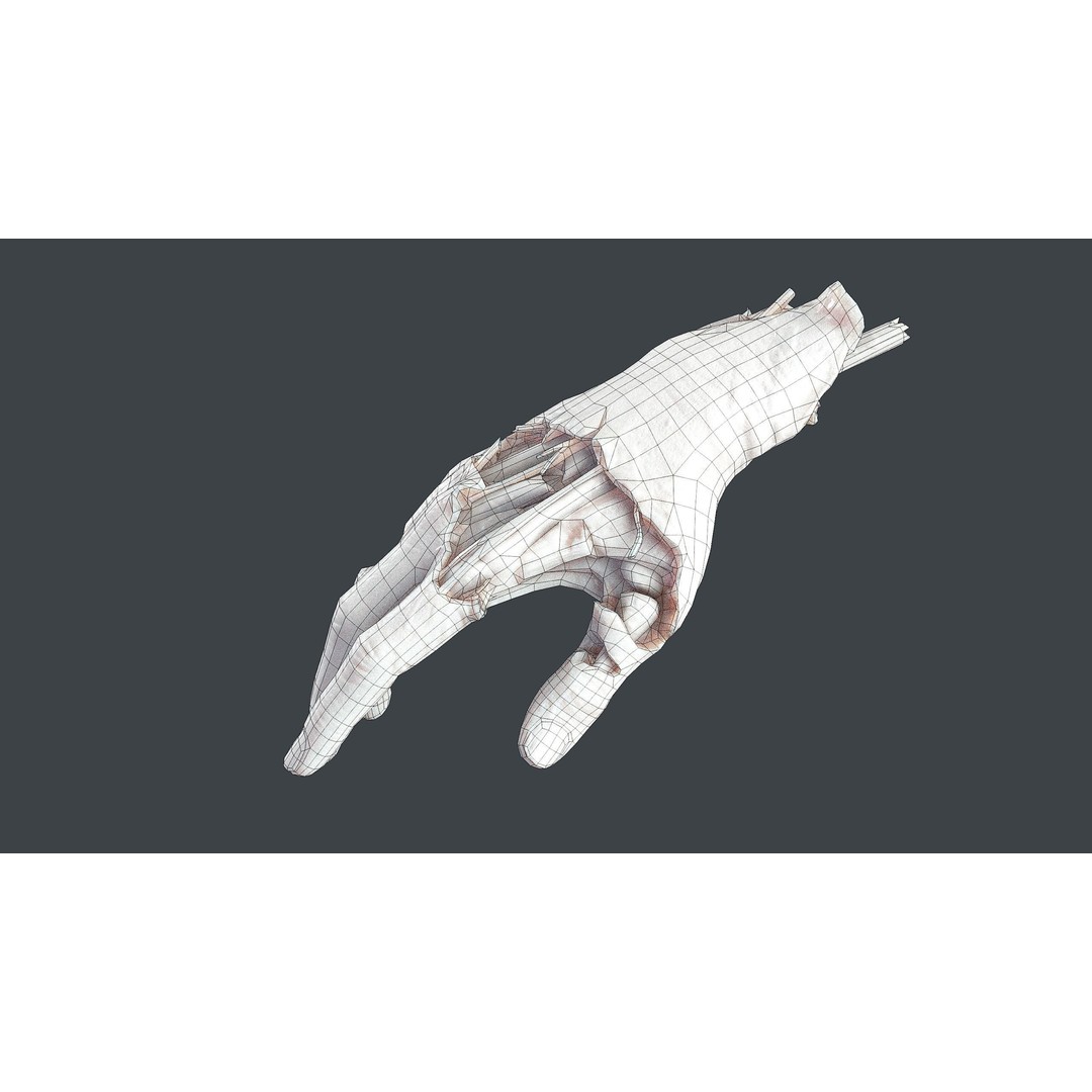 Severed Hands 3D Model – Low Poly Zombie Anatomy Asset, FBX - View 26