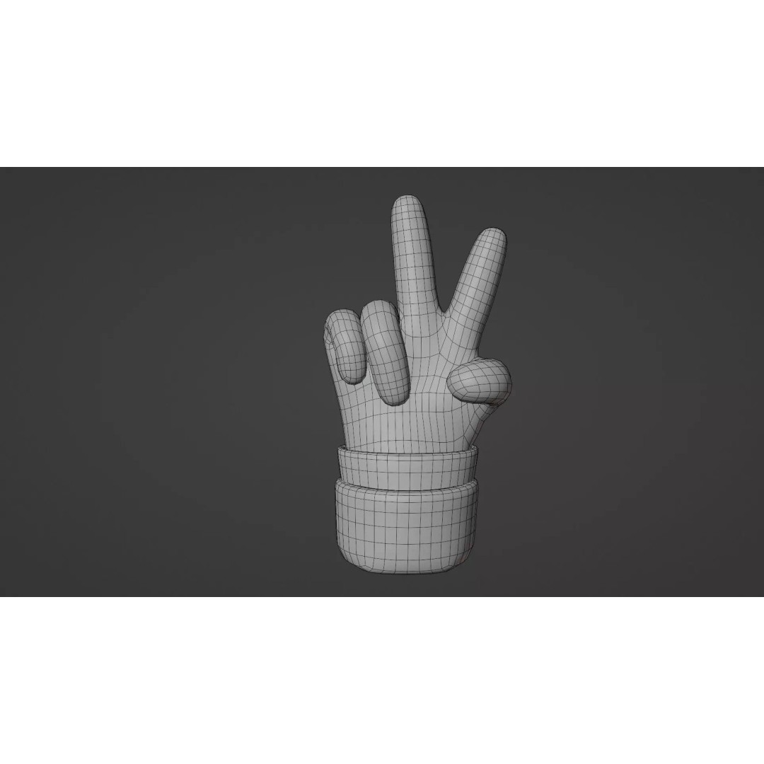 Animated Hand Gesture Pack 3D Model – Rigged & PBR Textured, FBX - View 12