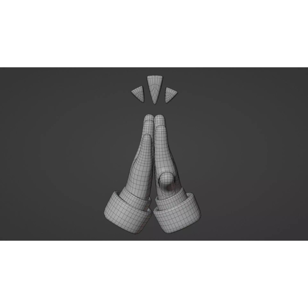 Animated Hand Gesture Pack 3D Model – Rigged & PBR Textured, FBX - View 14