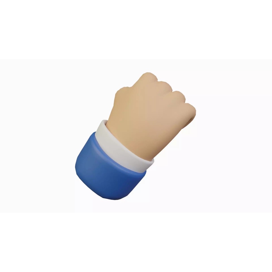 Animated Hand Gesture Pack 3D Model – Rigged & PBR Textured, FBX - View 15
