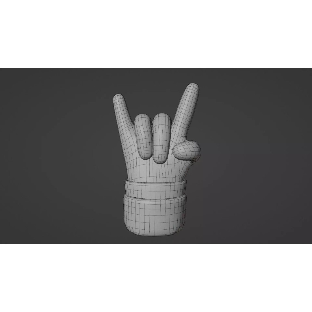 Animated Hand Gesture Pack 3D Model – Rigged & PBR Textured, FBX - View 18