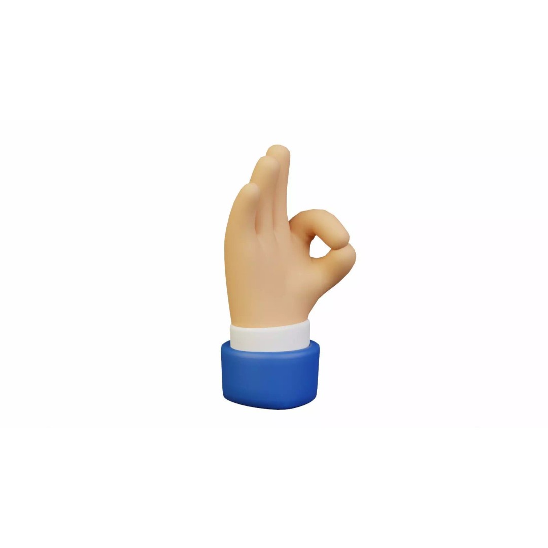 Animated Hand Gesture Pack 3D Model – Rigged & PBR Textured, FBX - View 23