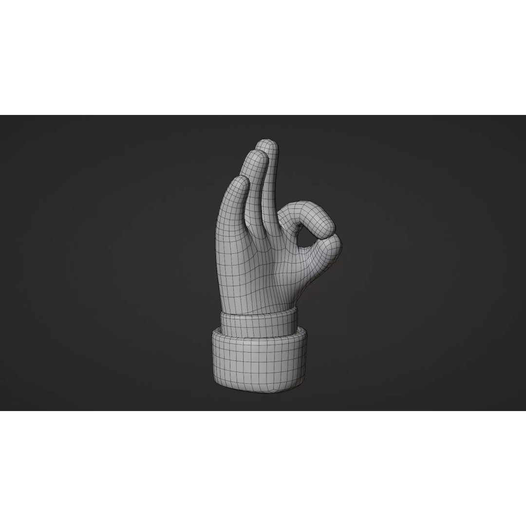Animated Hand Gesture Pack 3D Model – Rigged & PBR Textured, FBX - View 24
