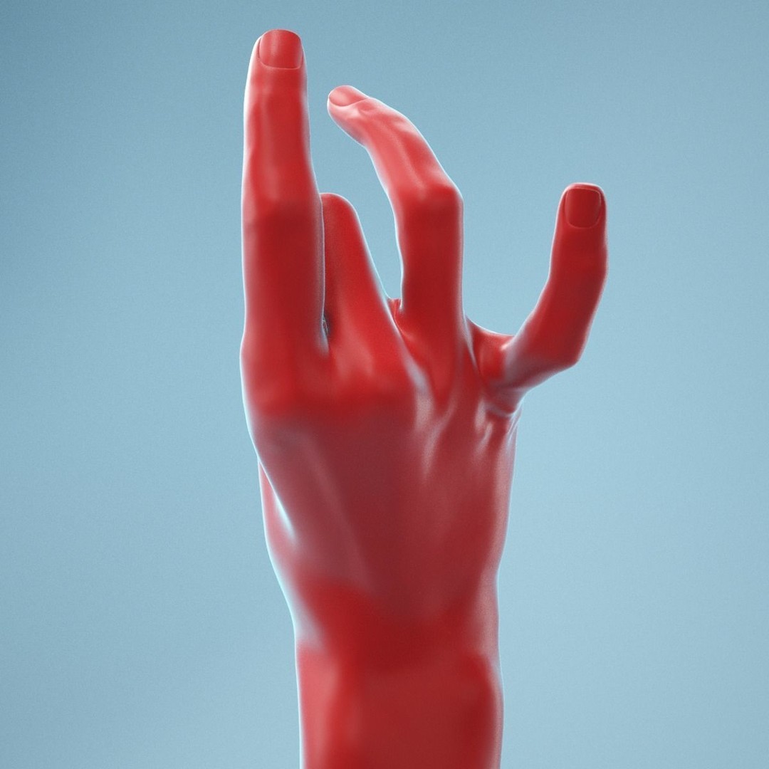Pinch Gesture Realistic Hand 3D Model – High Poly PBR Asset, FBX - View 6