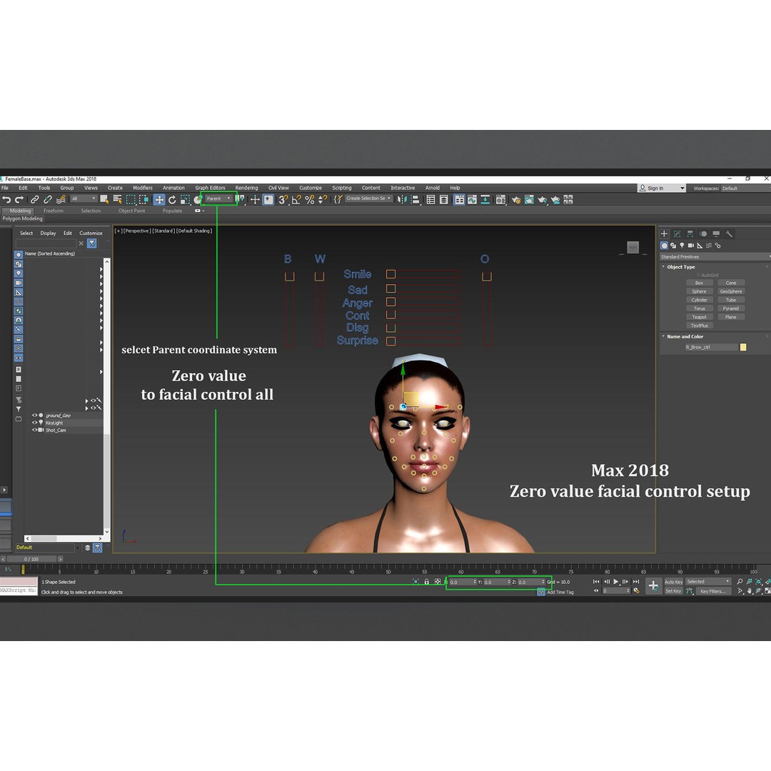 Male Female Base 3D Model – Low Poly Rigged Character, FBX, Blender - View 21