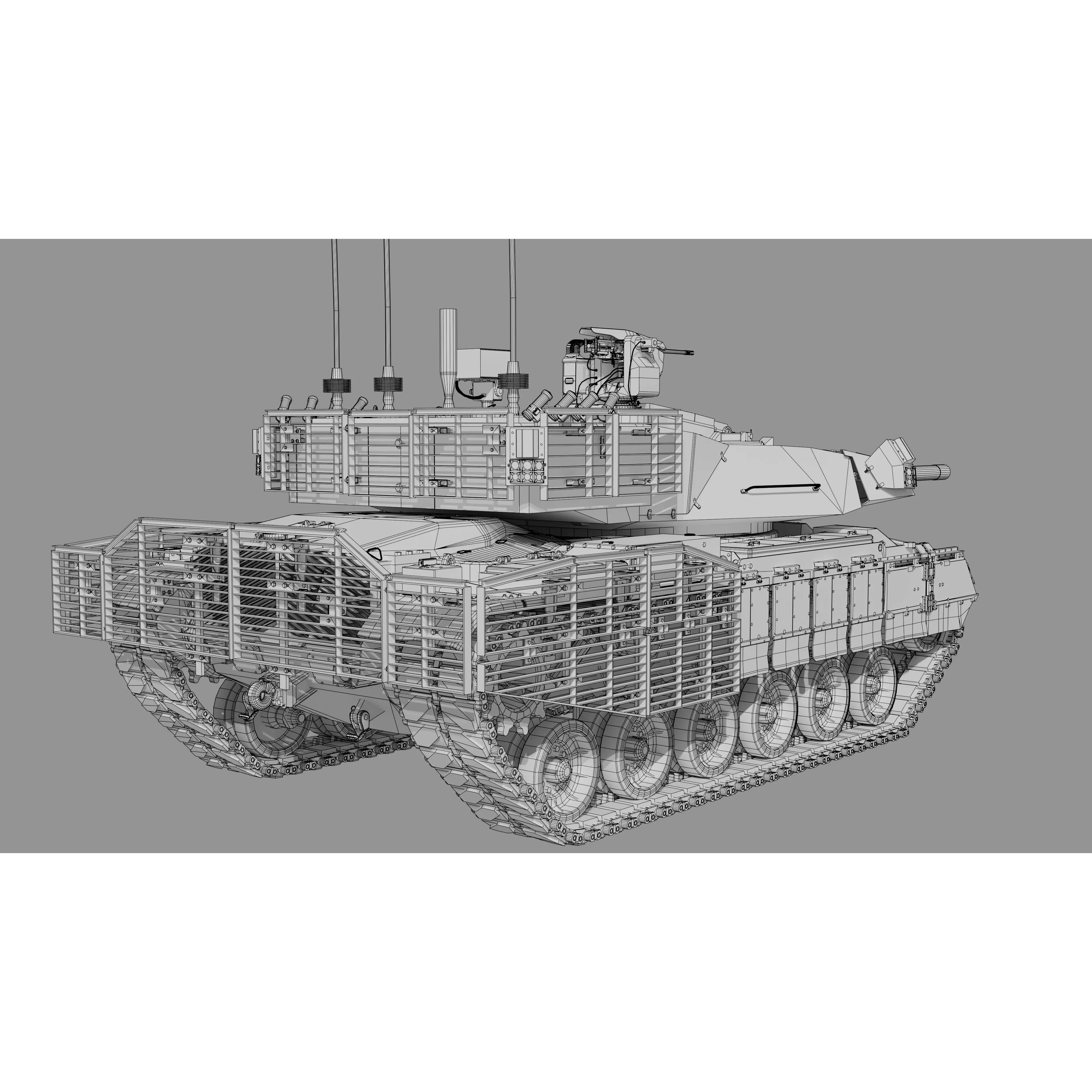 MZK Roketsan M60 - Low-Poly Game-Ready 3D Model