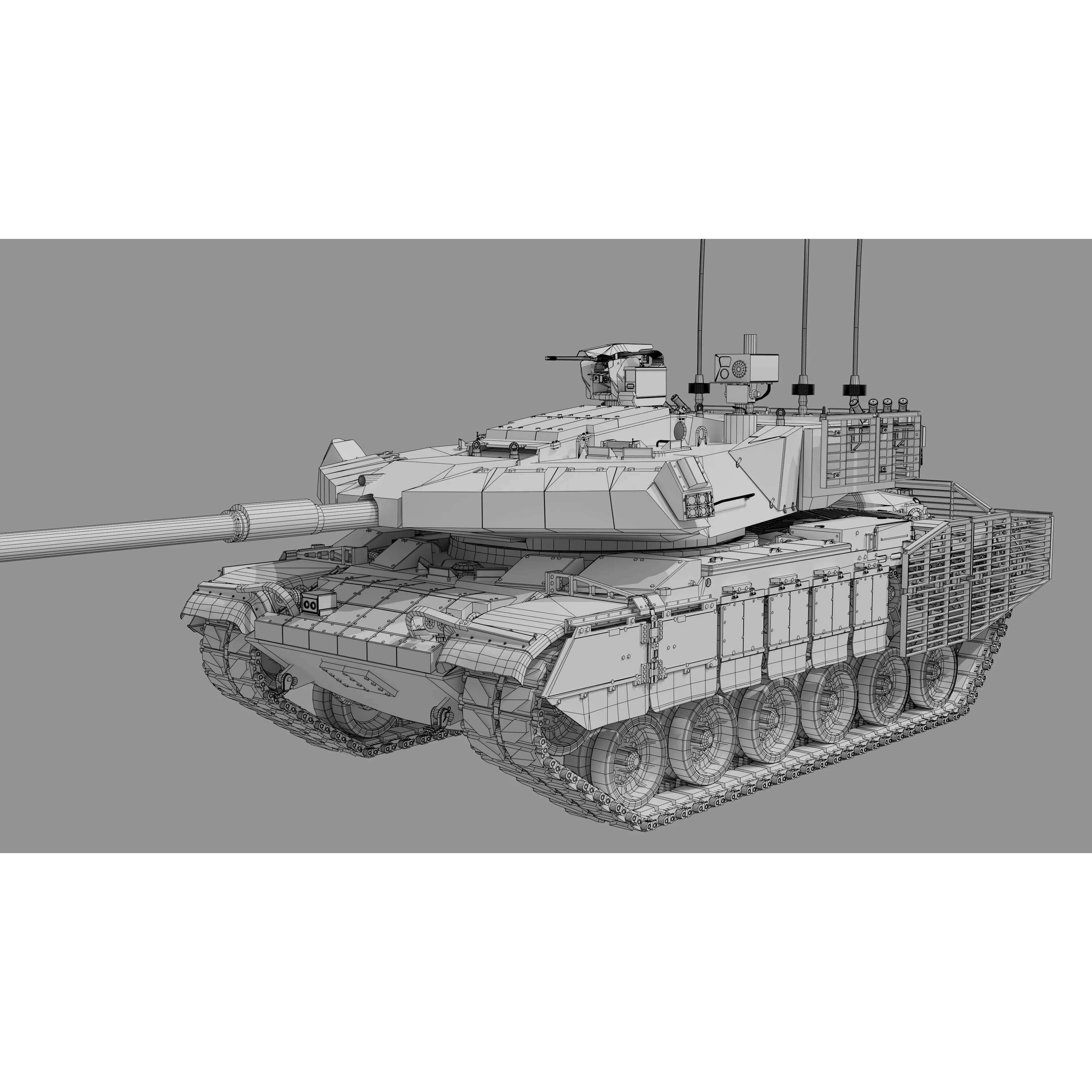 MZK Roketsan M60 - Low-Poly Game-Ready 3D Model - View 27