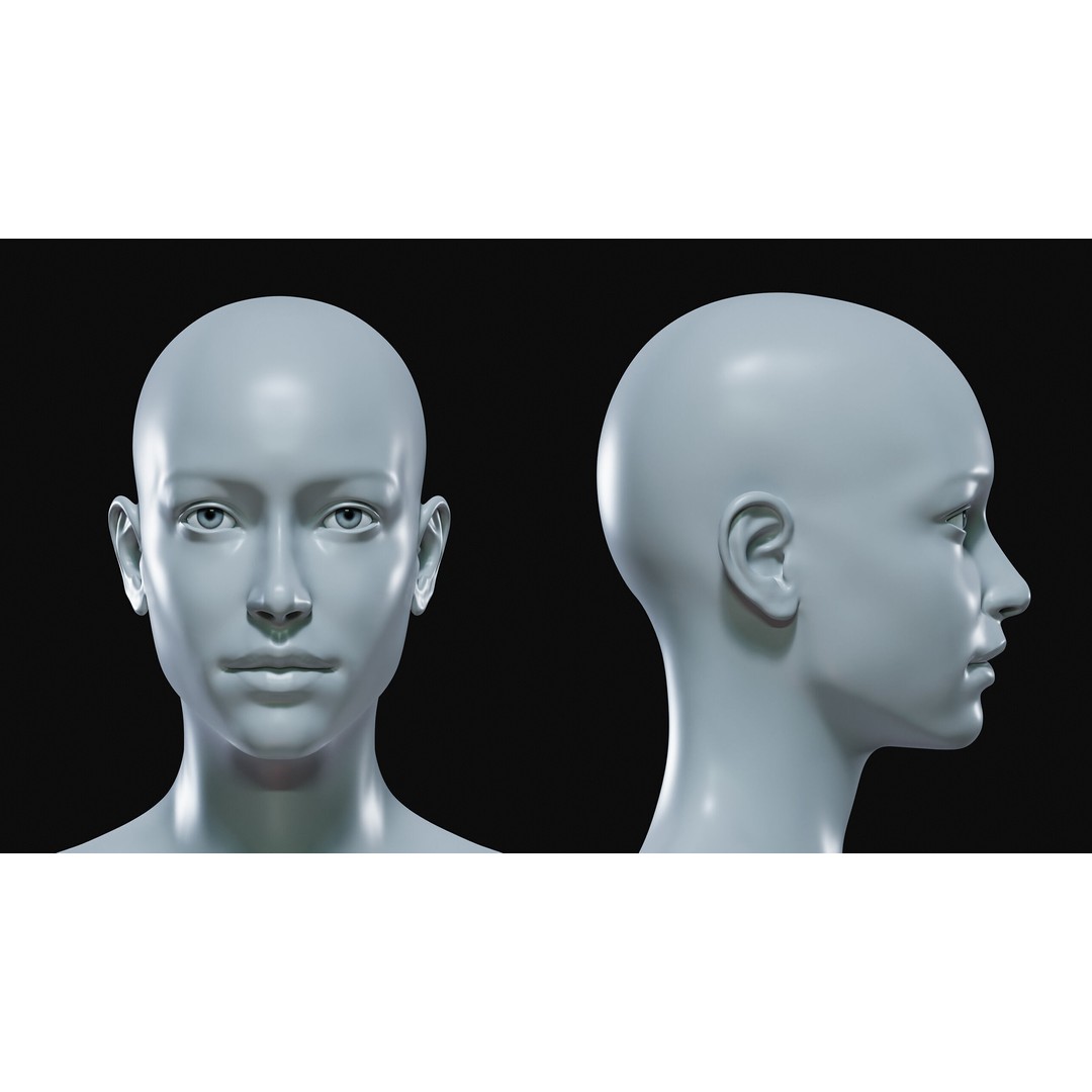 Realistic Female Body Base Mesh 3D Model – Low Poly Character, FBX, OBJ - View 6