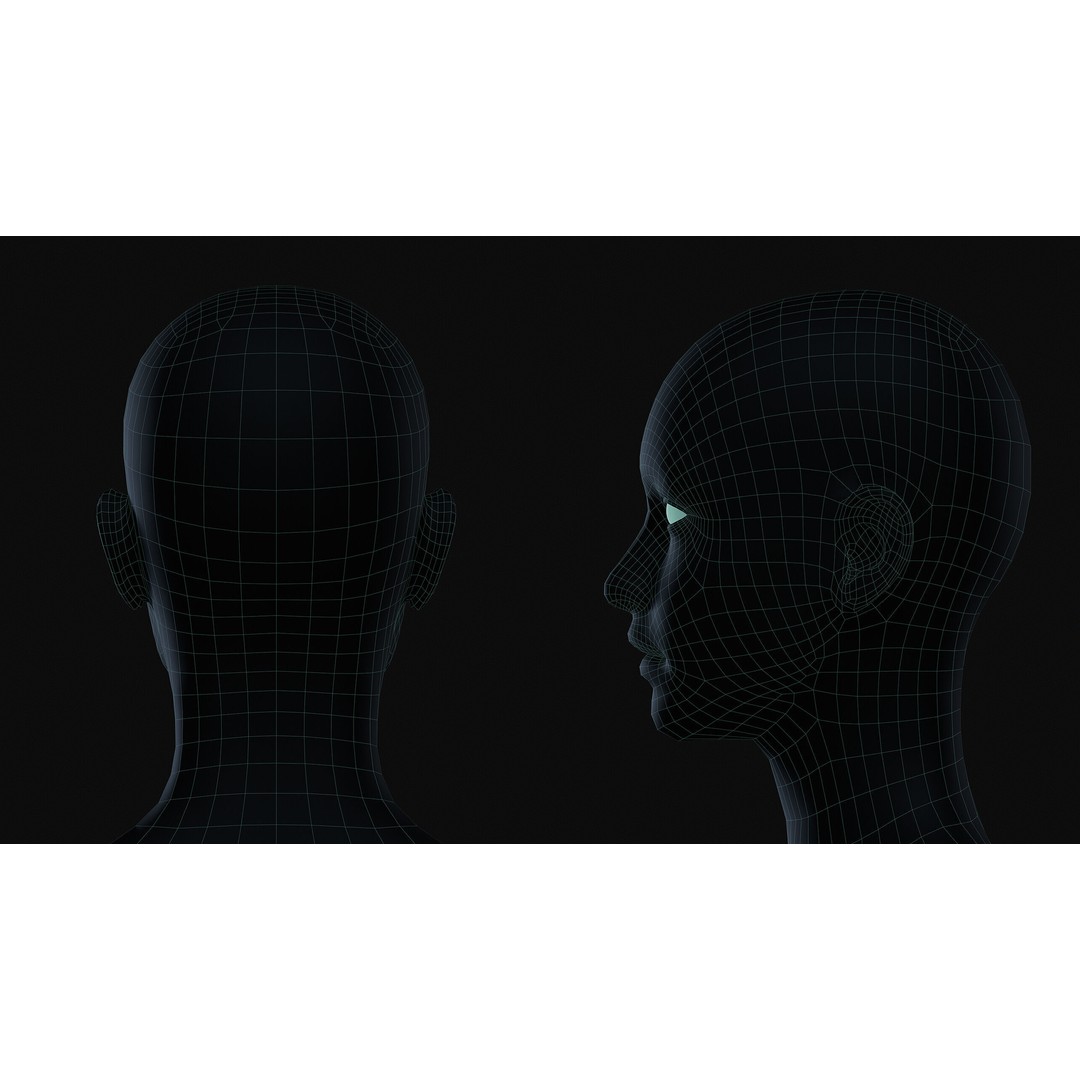 Realistic Female Body Base Mesh 3D Model – Low Poly Character, FBX, OBJ - View 9