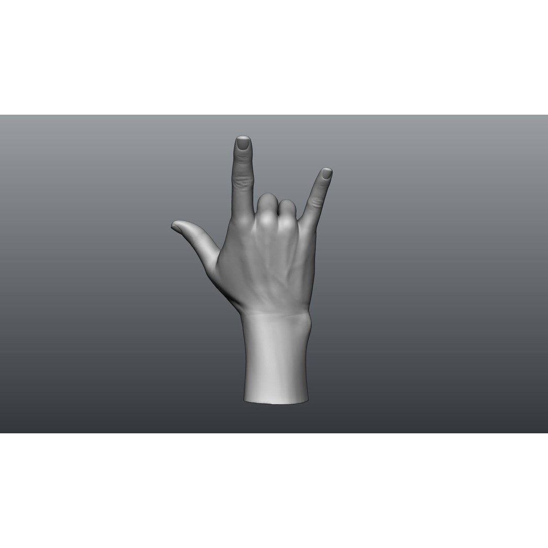 Female Hands 3D Model – Realistic Sculpt, ZTL & OBJ Formats - View 4