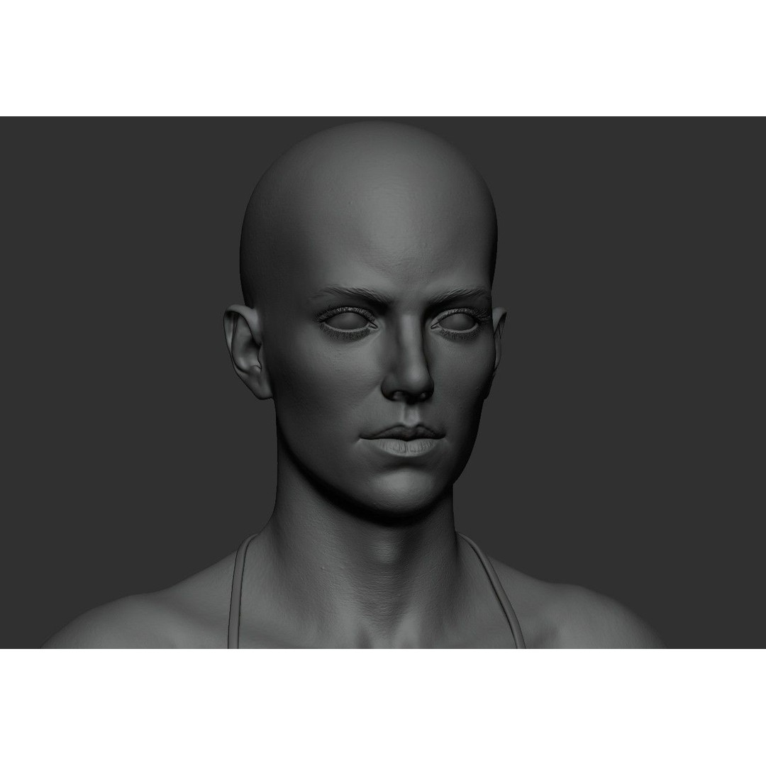 Female Anatomy Study 3D Model – Low Poly ZBrush Asset, Game Ready - View 19