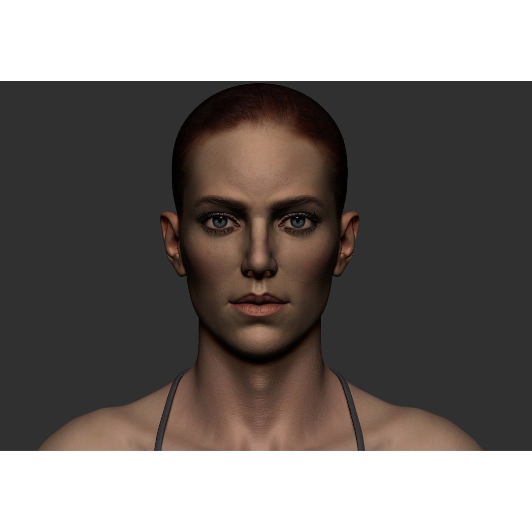 Female Anatomy Study 3D Model – Low Poly ZBrush Asset, Game Ready - View 20