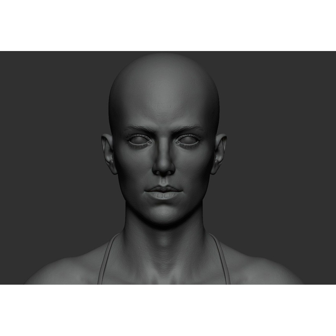 Female Anatomy Study 3D Model – Low Poly ZBrush Asset, Game Ready - View 21