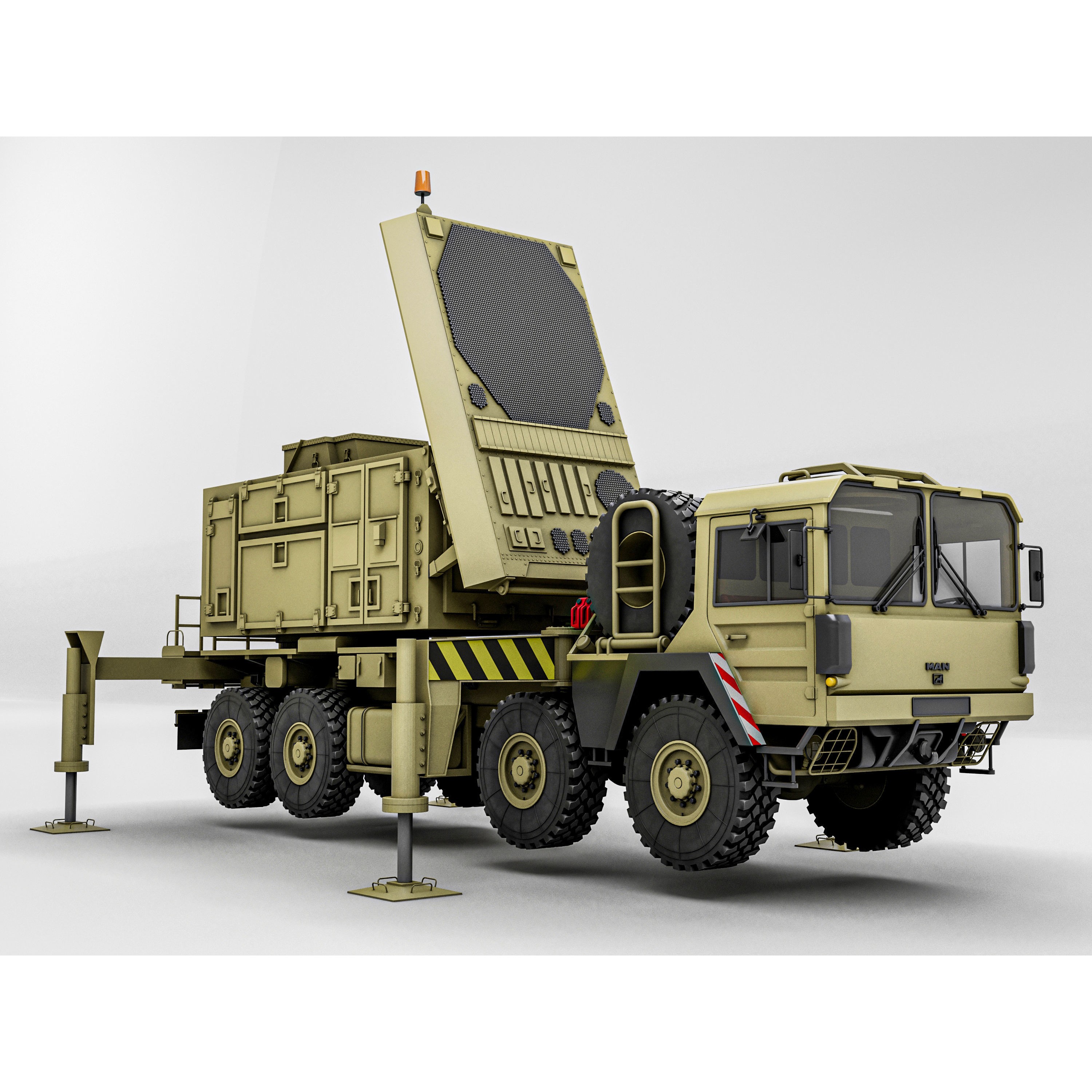 MPQ-53 Radar System - High-Quality 3D Model - View 4
