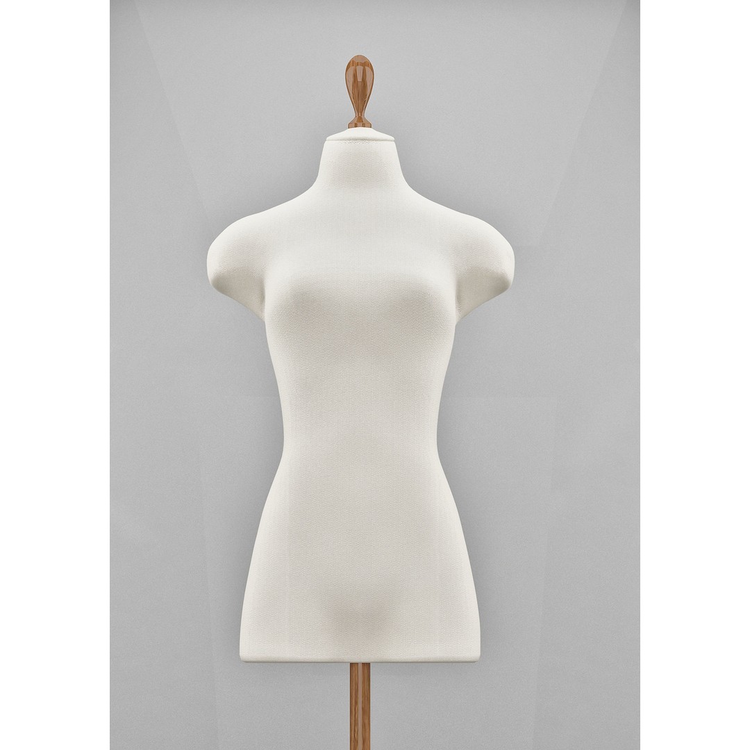 Tailor's Dummy 3D Model – Realistic Mannequin for Fashion Design, FBX - View 11