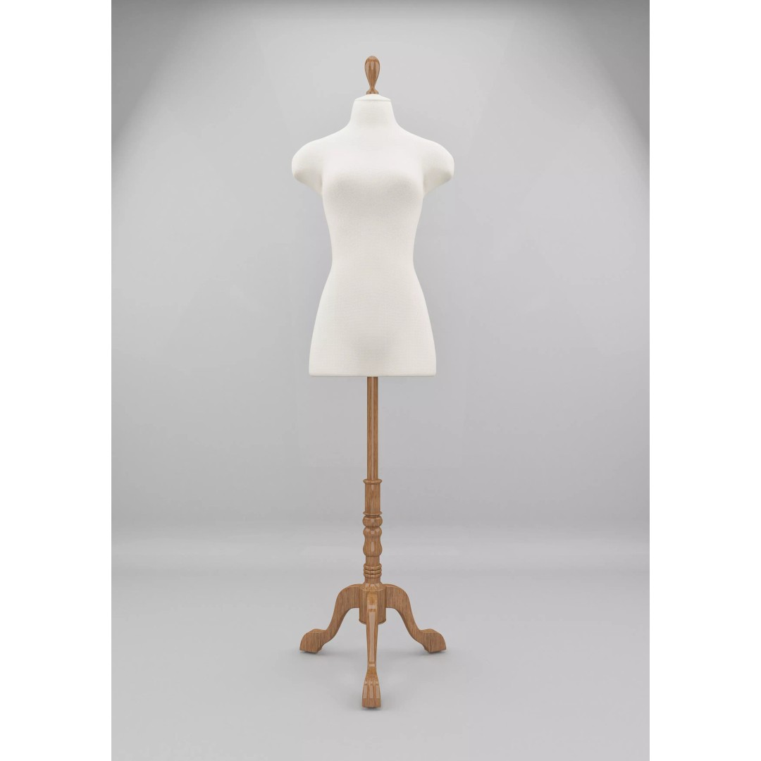 Tailor's Dummy 3D Model – Realistic Mannequin for Fashion Design, FBX - View 2