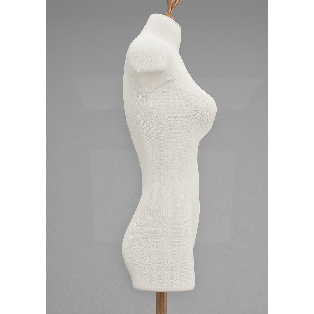 Tailor's Dummy 3D Model – Realistic Mannequin for Fashion Design, FBX - View 8