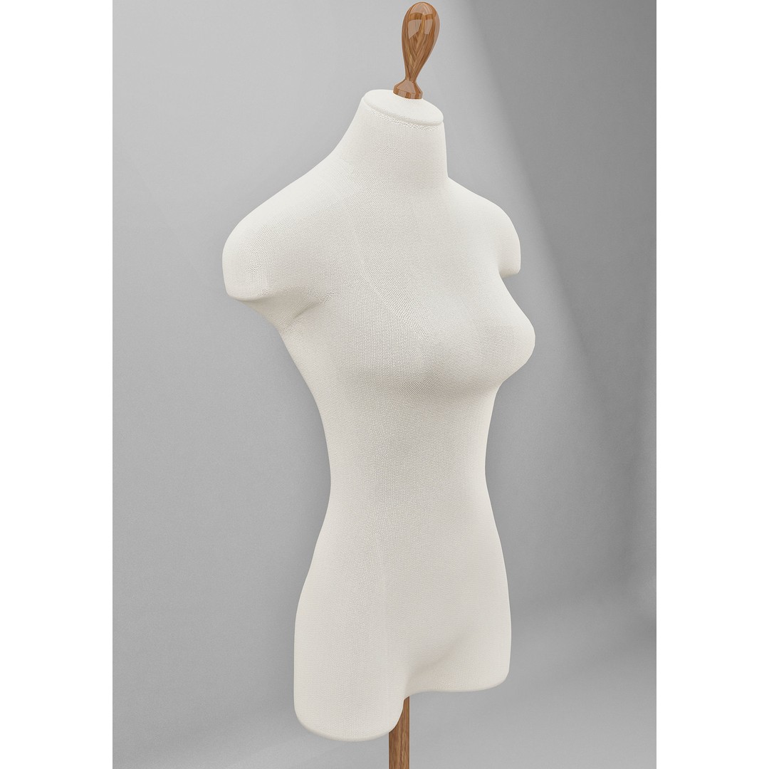 Tailor's Dummy 3D Model – Realistic Mannequin for Fashion Design, FBX - View 9
