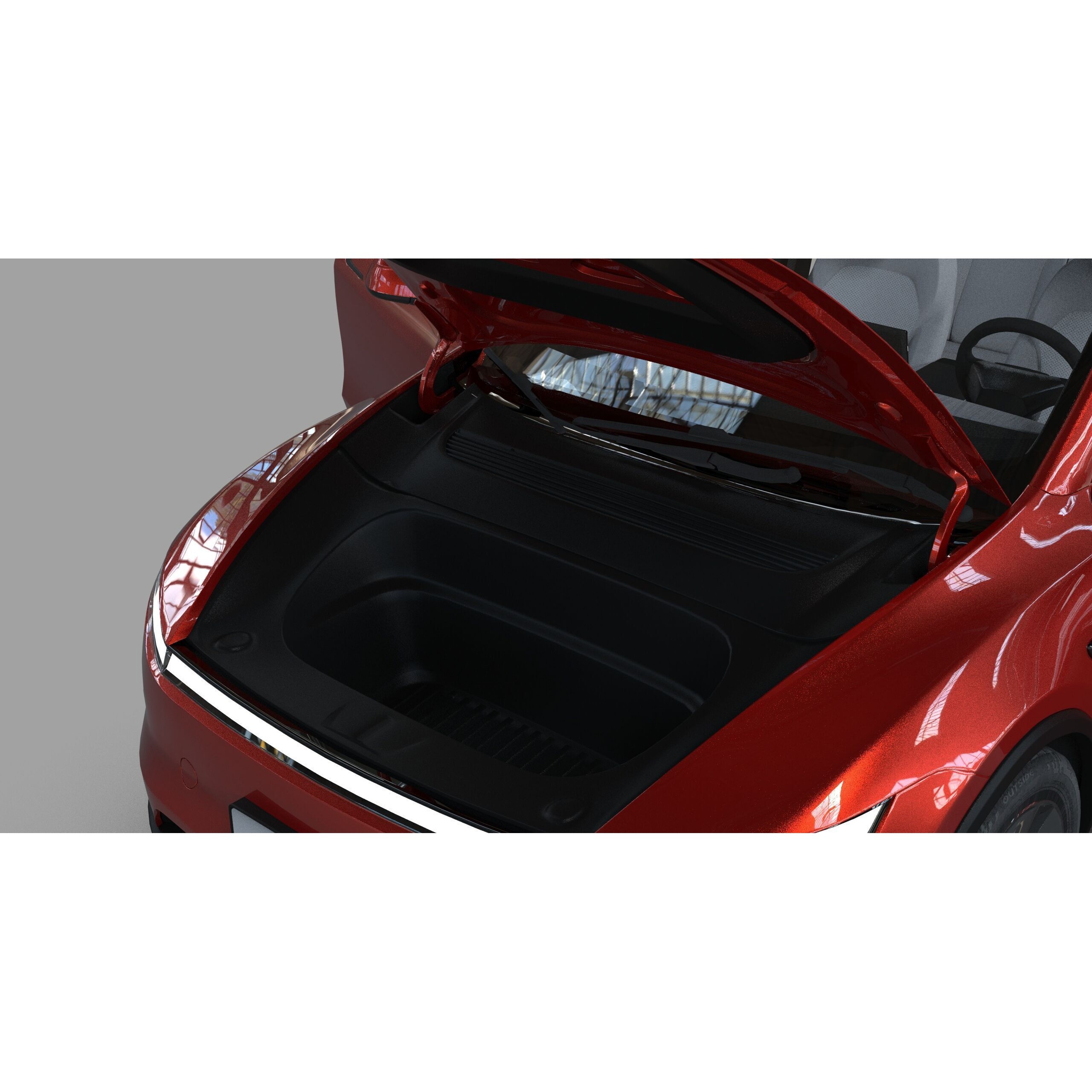 Tesla Model Y 2025 - High-Poly Interior 3D Model - View 18