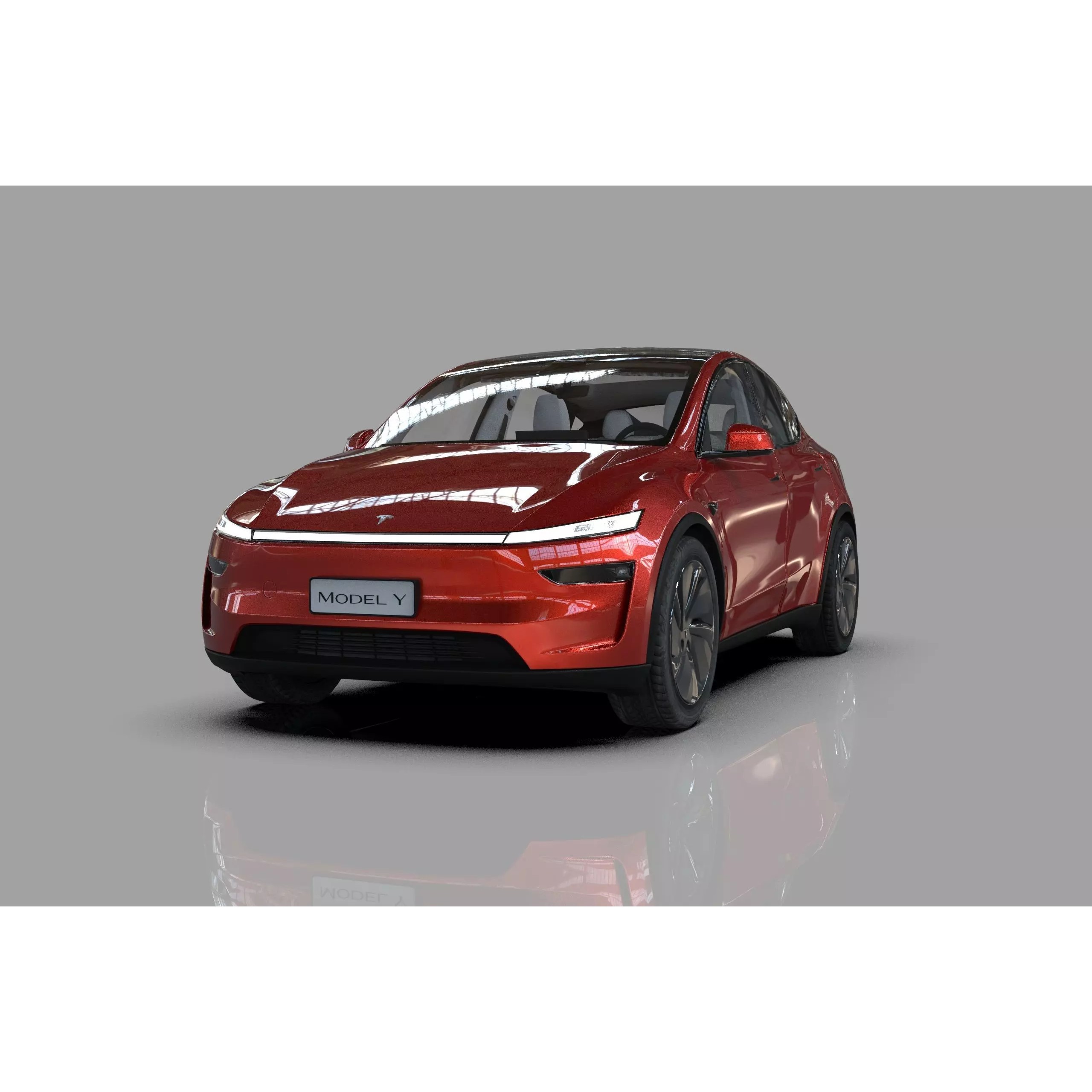 Tesla Model Y 2025 - High-Poly Interior 3D Model - View 2