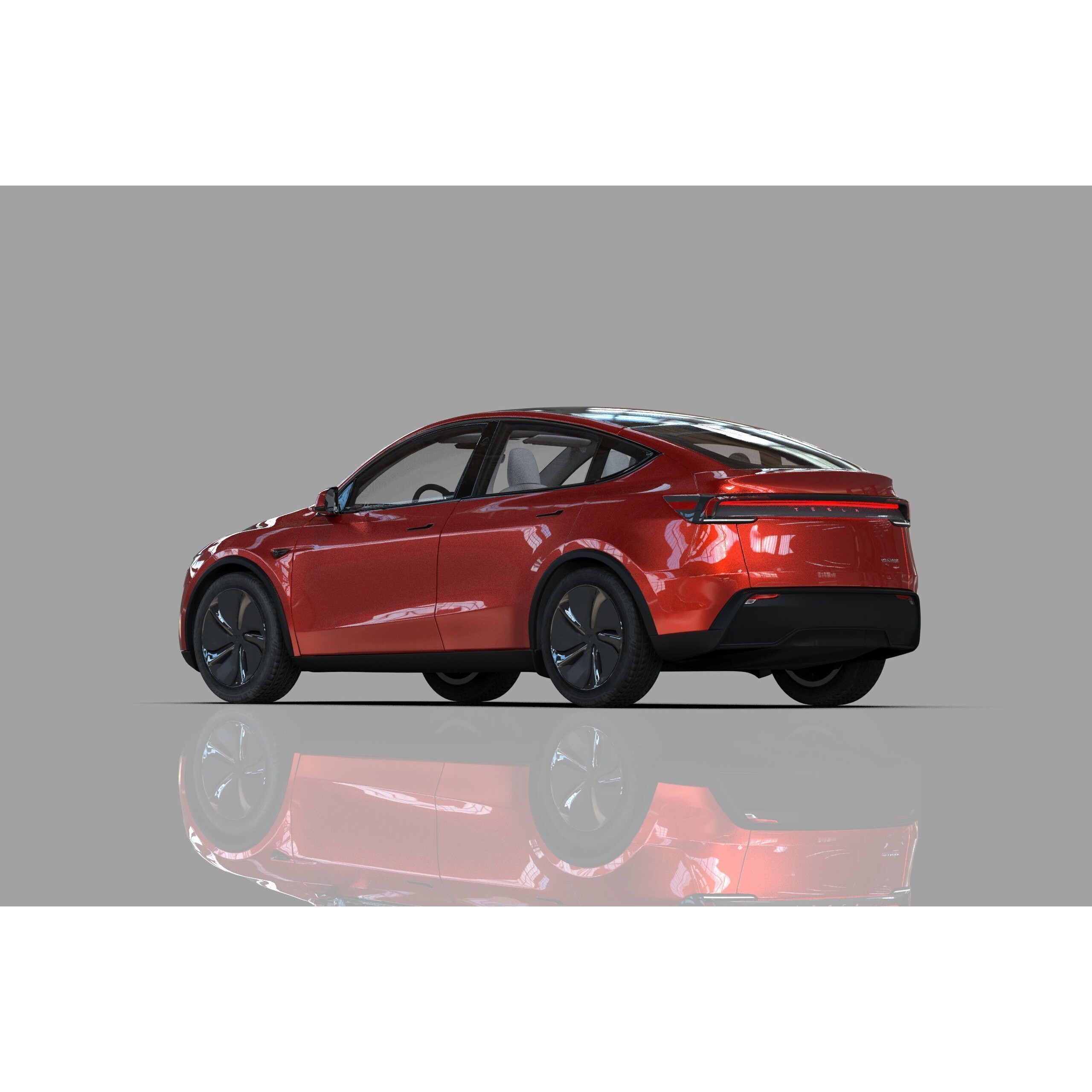 Tesla Model Y 2025 - High-Poly Interior 3D Model - View 24